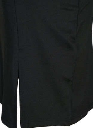 Skirt with slit and slim fit, Black, Packshot image number 2