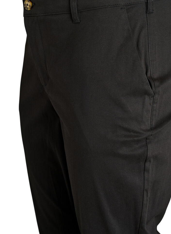 Cotton chinos, Black, Packshot image number 2