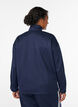 Workout jacket with stripes and cropped sleeves, Blue, Model image number 2
