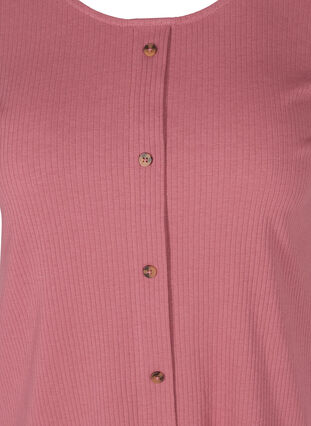 Short-sleeved T-shirt with buttons, Deco Rose, Packshot image number 2