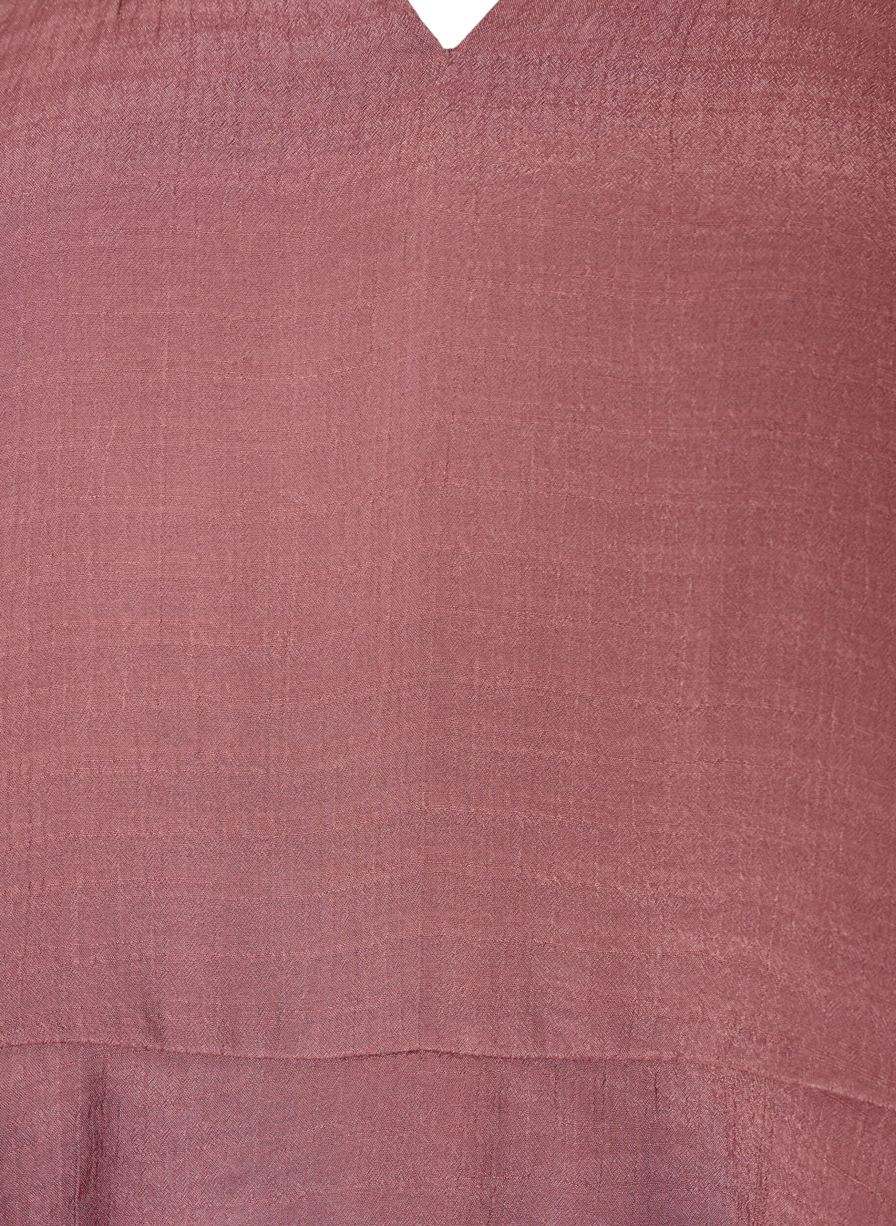 ZizzifashionBlouse with 3/4-sleeves and ruffle details, Rose, Packshot image number 2