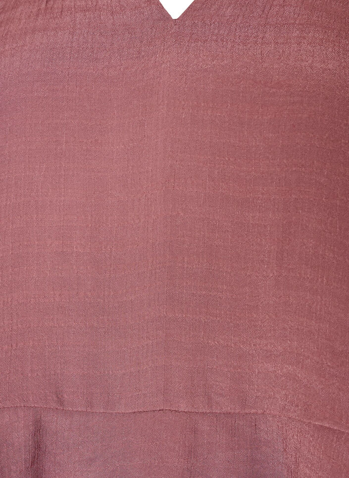 Blouse with 3/4-sleeves and ruffle details, Rose, Packshot image number 2