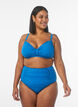 High waisted bikini bottom, Blue, Model image number 0