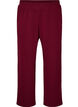 Loose trousers with texture and a high waist, Red, Packshot image number 0
