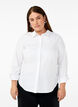 Long-sleeved cotton shirt, White, Model image number 0