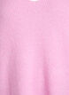 Knitted blouse with V-neck and raglan sleeves, Pink, Packshot image number 2