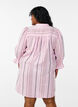 Short cotton dress with striped pattern, Rose, Model image number 2