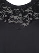 Sweatshirt with lace details, Black, Packshot image number 2