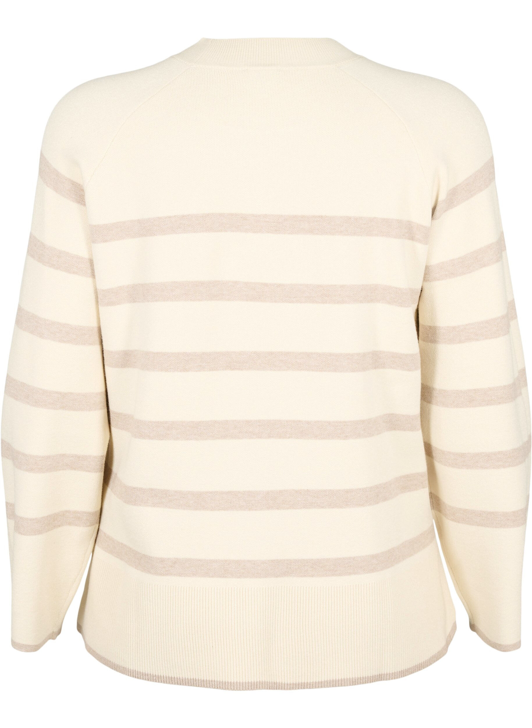 Zizzifashion Viscose blend pullover with side slit	, Birch W/Simply T., Packshot image number 1