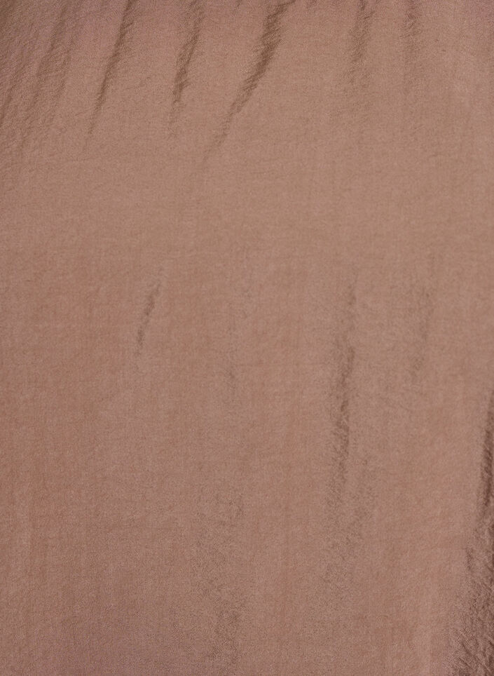 Knee-length balloon dress with pockets, Brown, Packshot image number 2