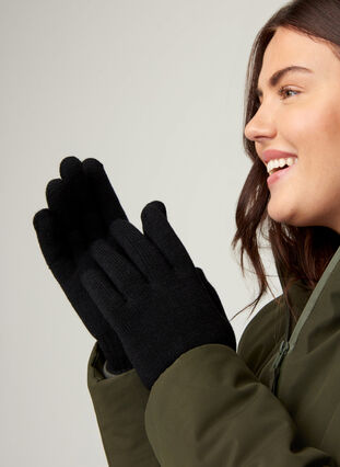 Gloves, Black, Model image number 0