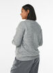 Jumper with pearl embroidery, Grey, Model image number 2