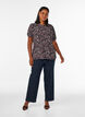 Blouse with short sleeves and paisley print, Dark Bordeaux, Model image number 1