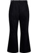 Bootcut corduroy pants with a high waist, Black, Packshot image number 1