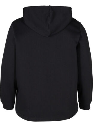 Sweatshirt with hood, Black, Packshot image number 1