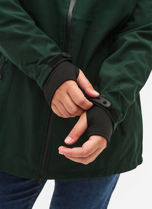 Short softshell jacket with detachable hood, Scarab, Model image number 2