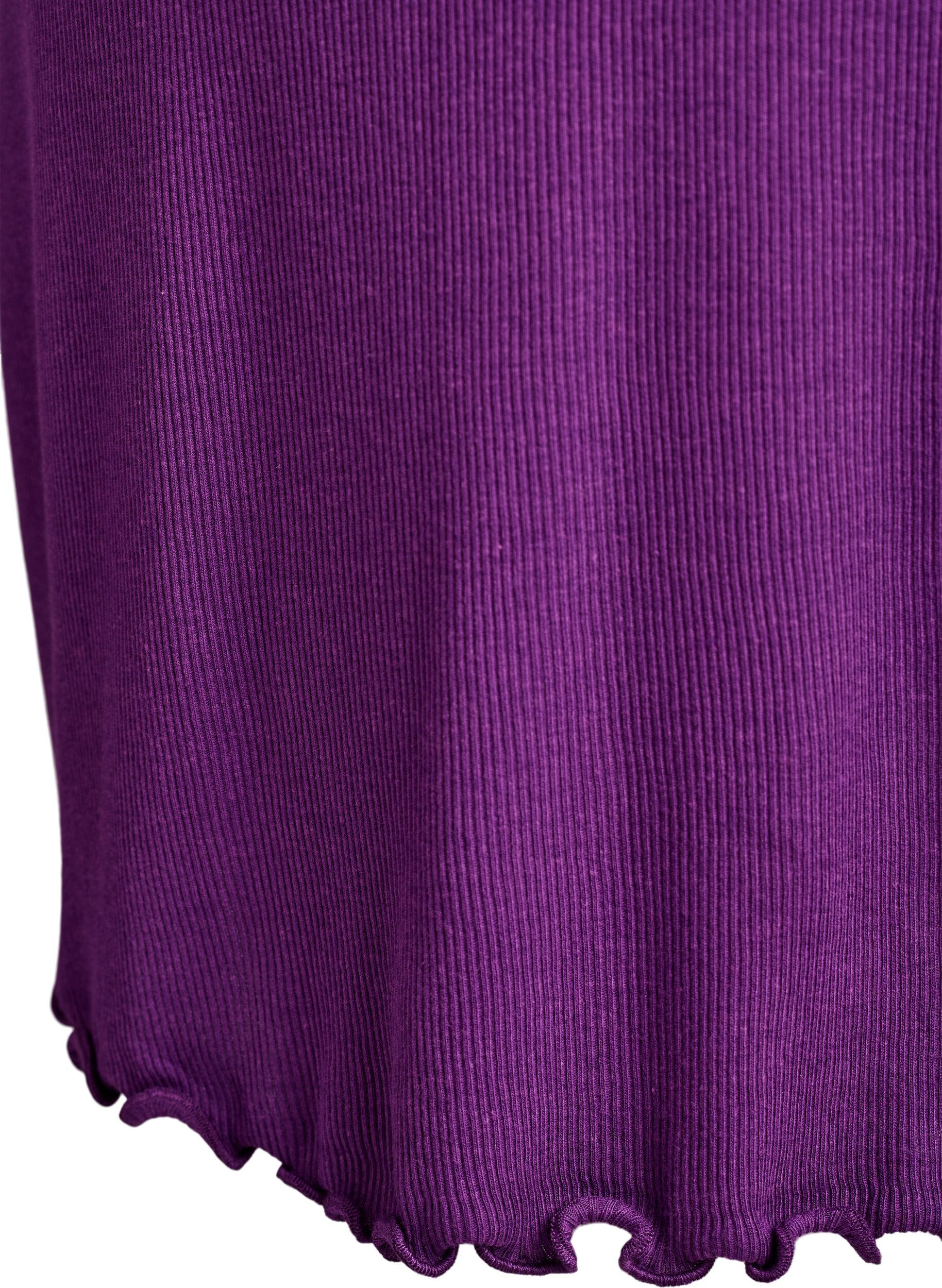 Zizzifashion Nightgown with lace hem, Purple, Packshot image number 3
