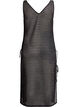 Sleeveless beach dress with eyelet embroidery and side slits, Black, Packshot image number 1