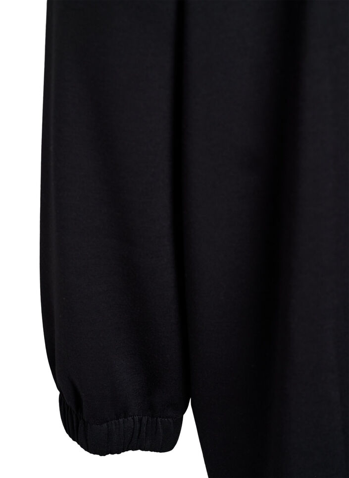 A-shaped turtleneck dress, Black, Packshot image number 3