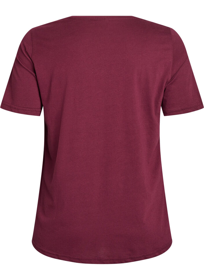 T-shirt with motif, Red, Packshot image number 1