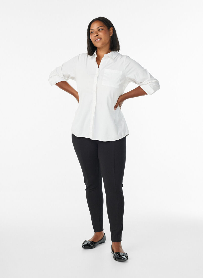 Leggings with wide elasticated waist, Black, Model image number 0