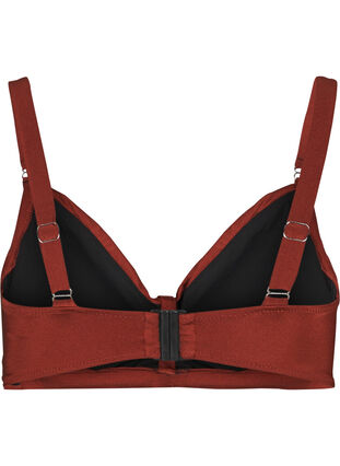 Bikini top with drape front, Rusty Red, Packshot image number 1