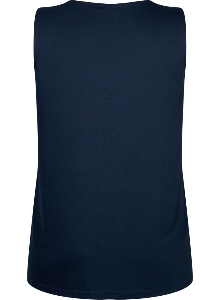 Sleeveless top with lace, Total Eclipse, Packshot image number 1