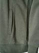 Sweatshirt with high collar and pockets, Green, Packshot image number 3