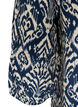Patterned viscose blouse with 3/4-sleeves, Blue, Packshot image number 3