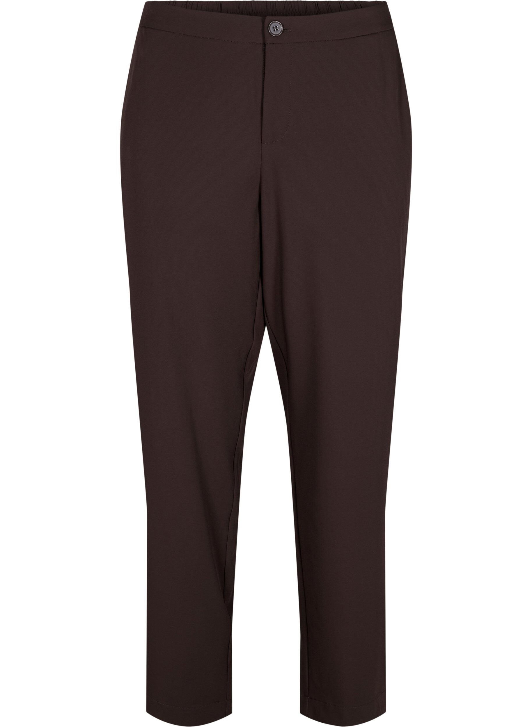 Zizzifashion Classic trousers with pockets, Java, Packshot image number 0