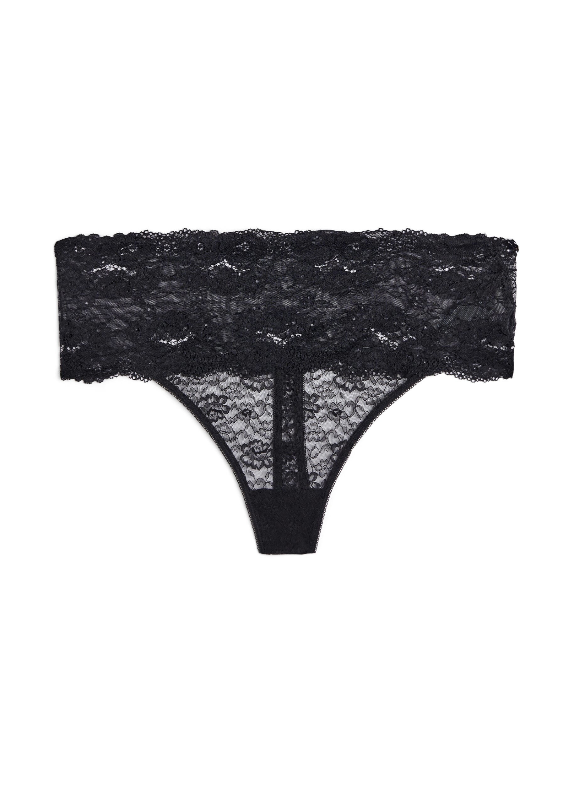 Zizzifashion 	 2-pack thong, Black, Packshot image number 2