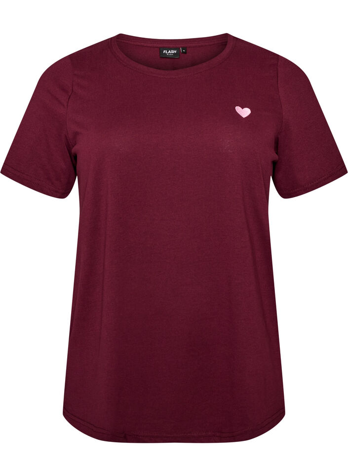 T-shirt with motif, Red, Packshot image number 0