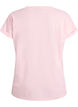 Short sleeved cotton blend t-shirt, Pink, Packshot image number 1