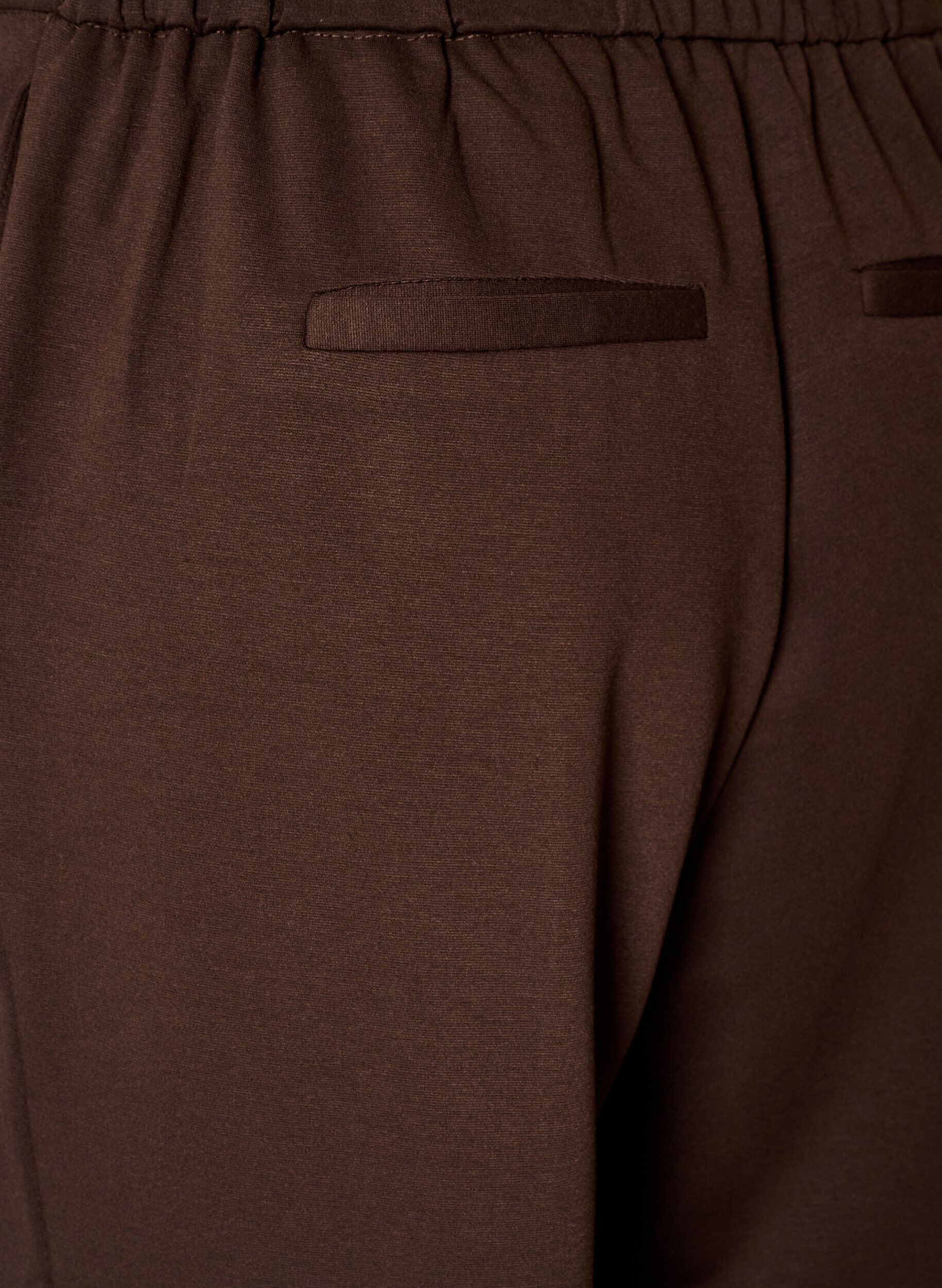 ZizzifashionLoose jersey trousers with a high waist, Brown, Packshot image number 3