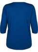 Sports top with 3/4 sleeves, Blue, Packshot image number 1