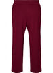 Loose trousers with texture and a high waist, Red, Packshot image number 1