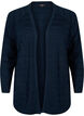 Striped tone-on-tone cardigan, Navy Blazer, Packshot image number 0