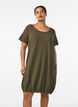 Short-sleeved cotton dress, Green, Model image number 0