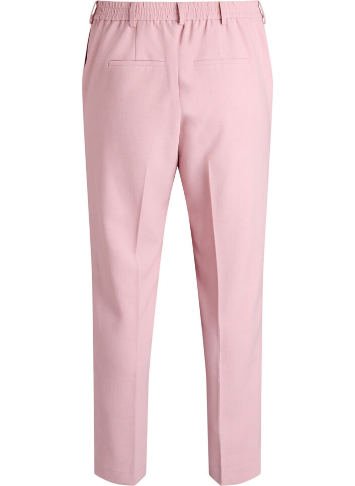 Tailored trousers with a high waist and straight fit, Rose, Packshot
