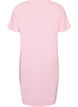 Short-sleeved nightgown in organic cotton, Pink, Packshot image number 1