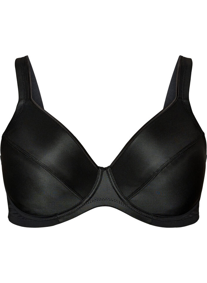 High support bra with moulded cups, Black, Packshot image number 0