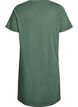 Short-sleeved nightgown in organic cotton, Green, Packshot image number 1
