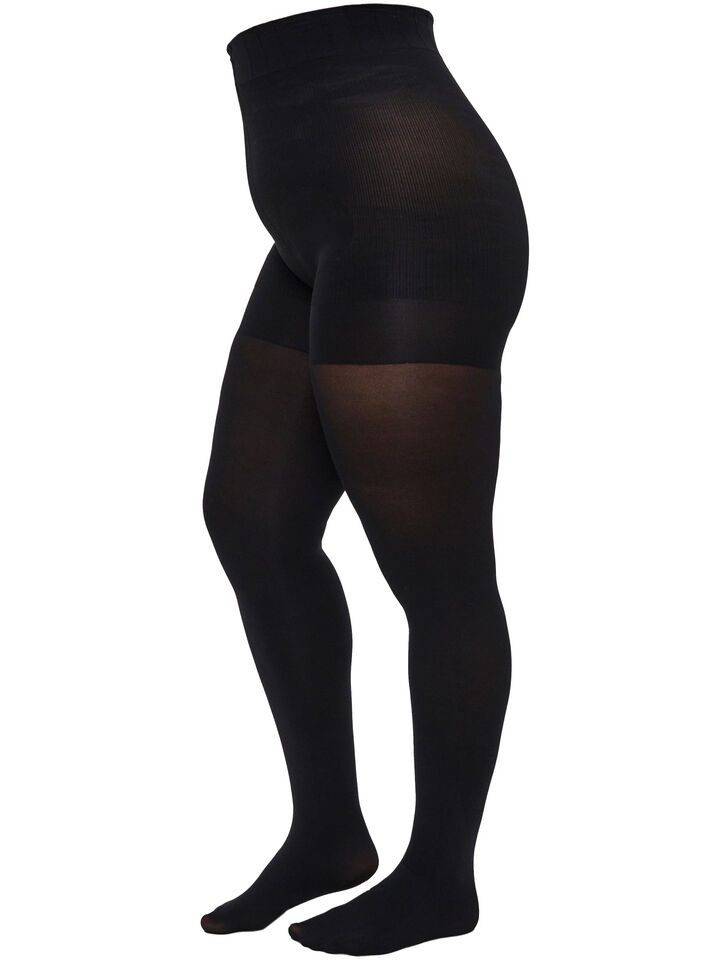 Tights in 100 denier with push-up effect, Black, Packshot image number 0