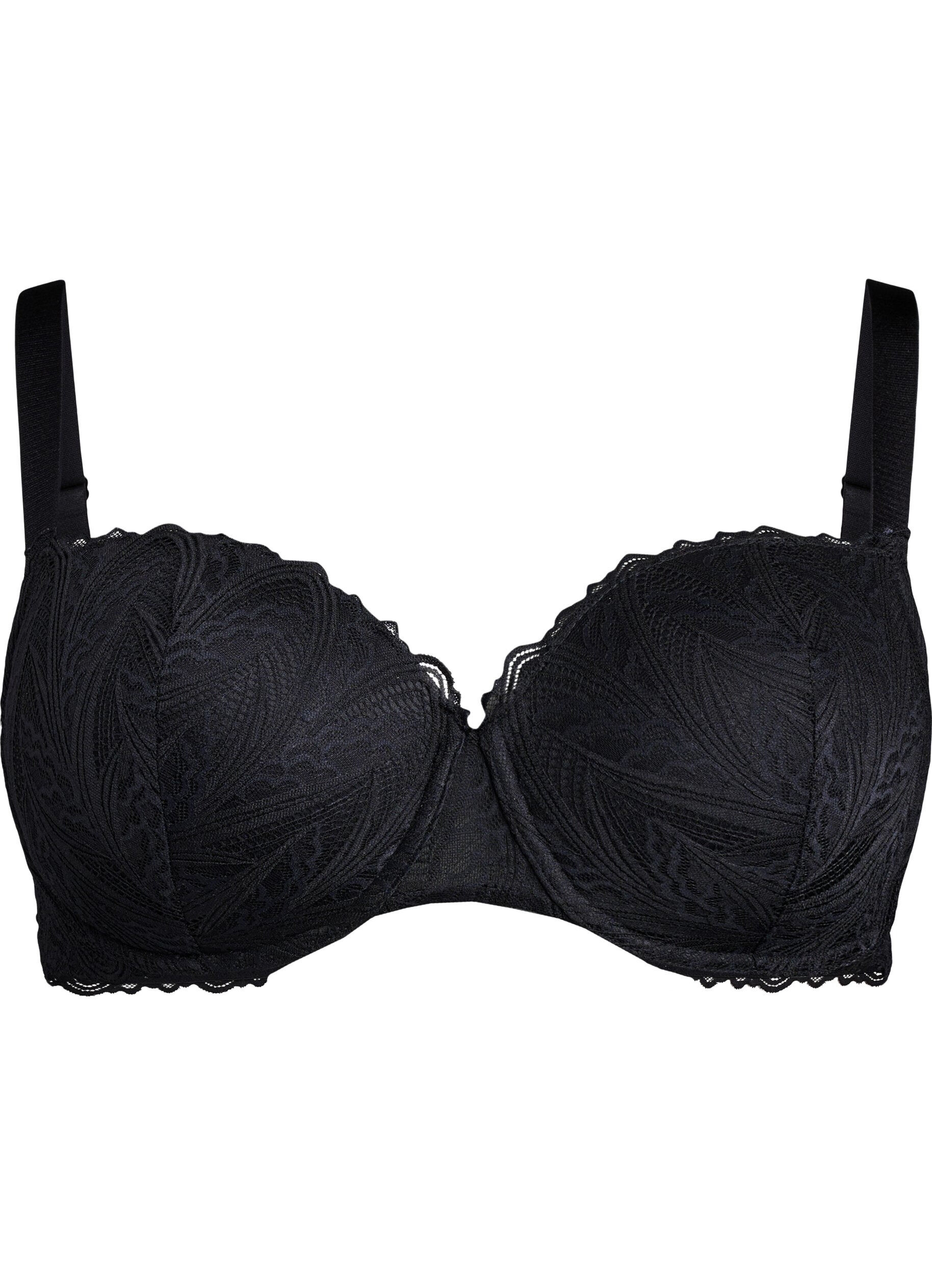 Molded lace bra with underwire