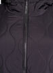 Quilted jacket with hood and pockets, Black, Packshot image number 2