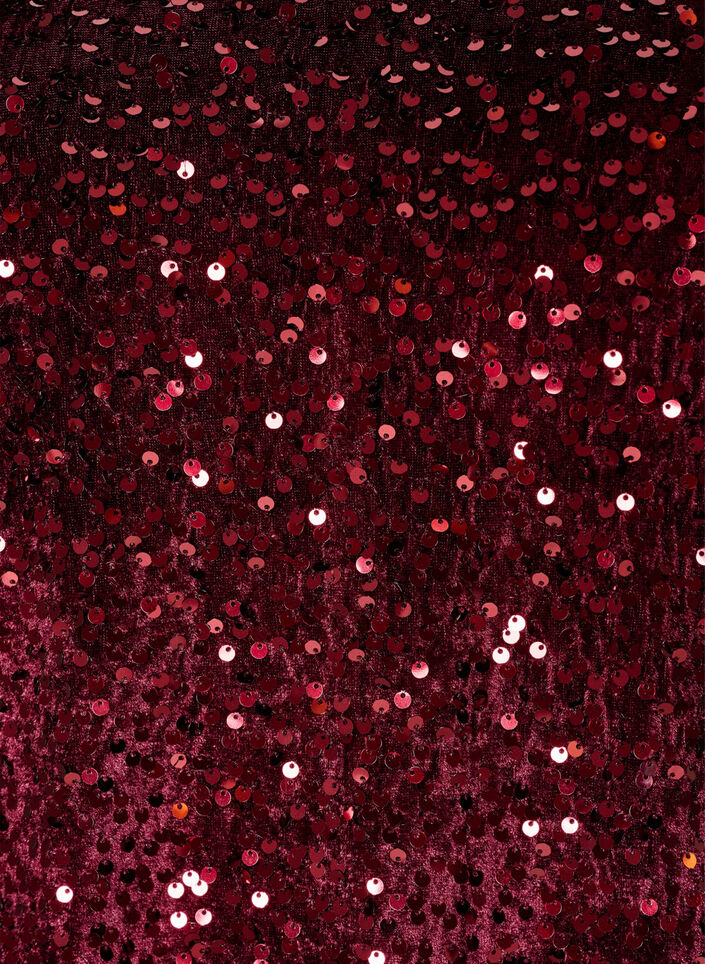 Short sequin dress with an A-line shape, Red, Packshot image number 2