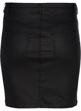 Coated skirt, Black, Packshot image number 1