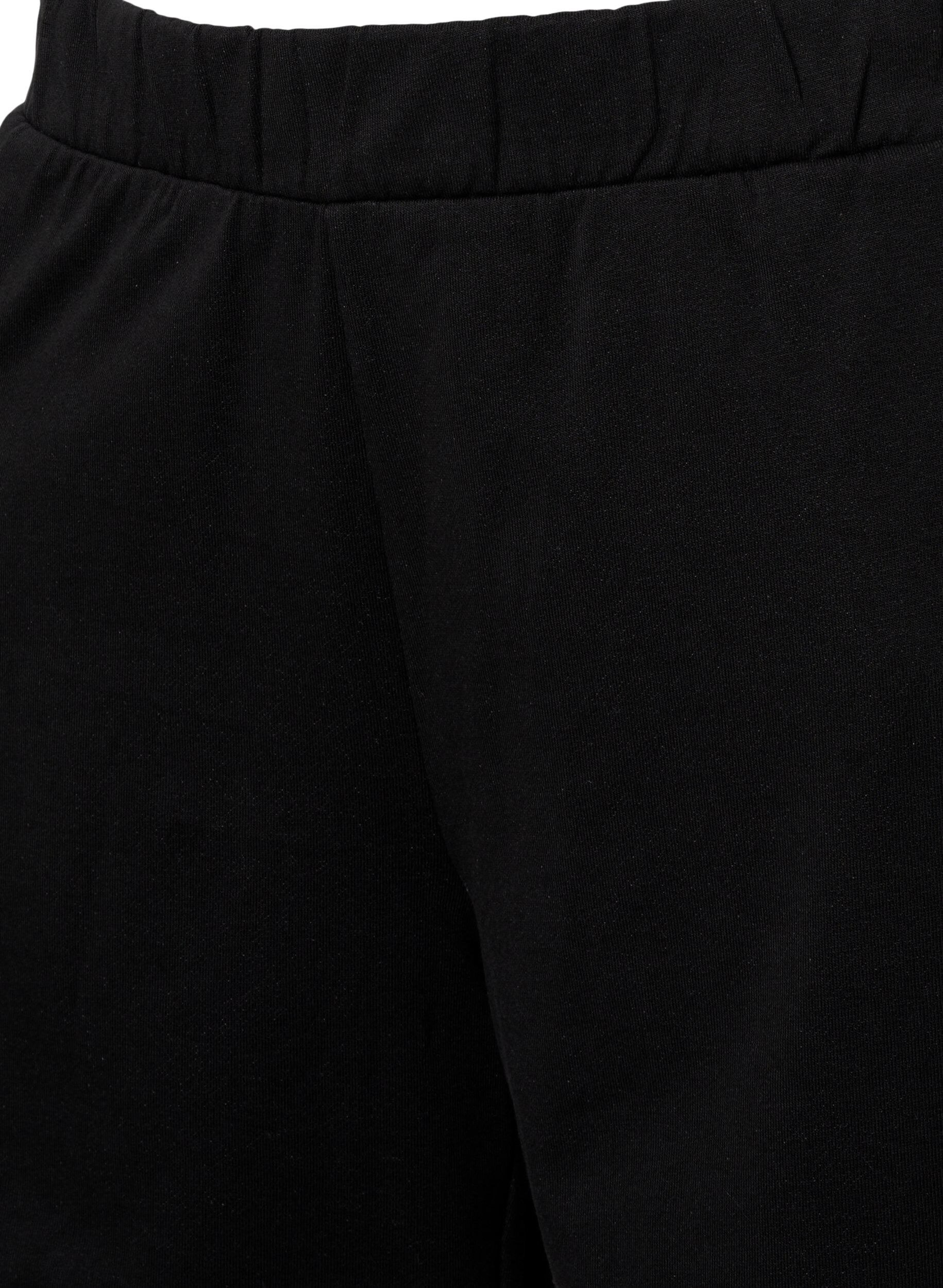 Zizzifashion Plain workout shorts with pockets, Black, Packshot image number 2