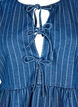 Striped denim blouse with front tie, Blue, Packshot image number 2