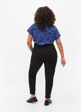 Cotton trousers, Black, Model image number 1